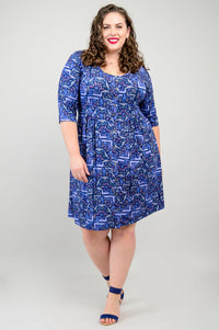 Nelly 3/4 Sleeve Dress, Motoca, Bamboo- Final Sale