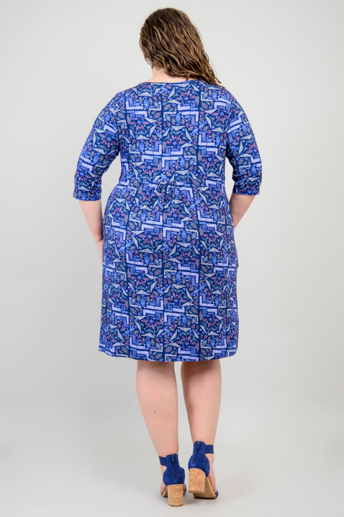 Nelly 3/4 Sleeve Dress, Motoca, Bamboo- Final Sale