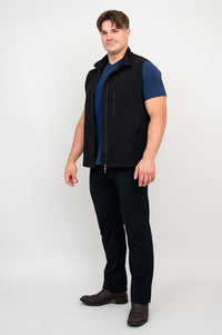 Nick Vest, Black, Bamboo Fleece
