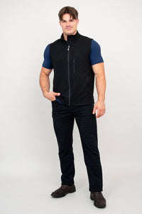 Nick Vest, Black, Bamboo Fleece