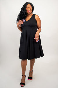 Pamela Dress, Black, Bamboo