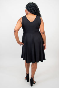 Pamela Dress, Black, Bamboo
