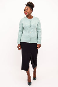 Persimmon Sweater, Mint, 100% Cashmere