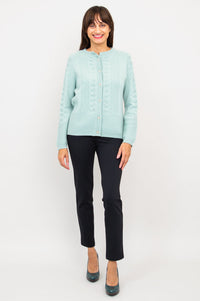 Persimmon Sweater, Mint, 100% Cashmere