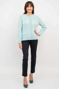 Persimmon Sweater, Mint, 100% Cashmere