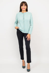 Persimmon Sweater, Mint, 100% Cashmere