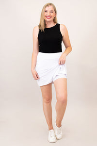Melly Skort, White, Bamboo