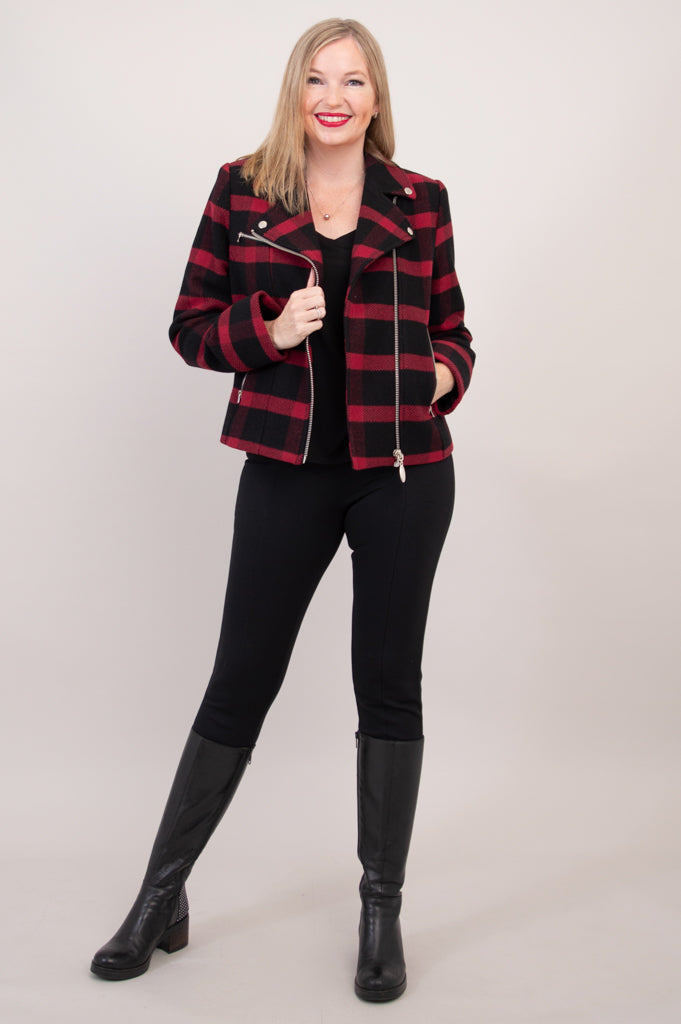 Ronnie Jacket, Buffalo Plaid, Boiled Wool - FInal Sale
