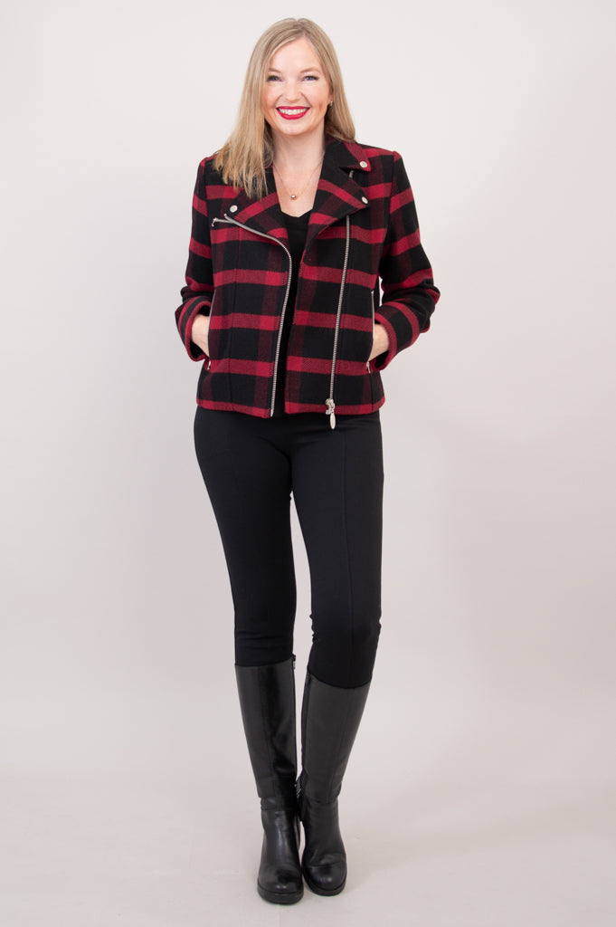 Ronnie Jacket, Buffalo Plaid, Boiled Wool - FInal Sale