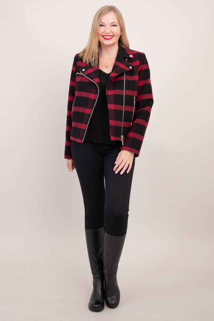 Ronnie Jacket, Buffalo Plaid, Boiled Wool - FInal Sale