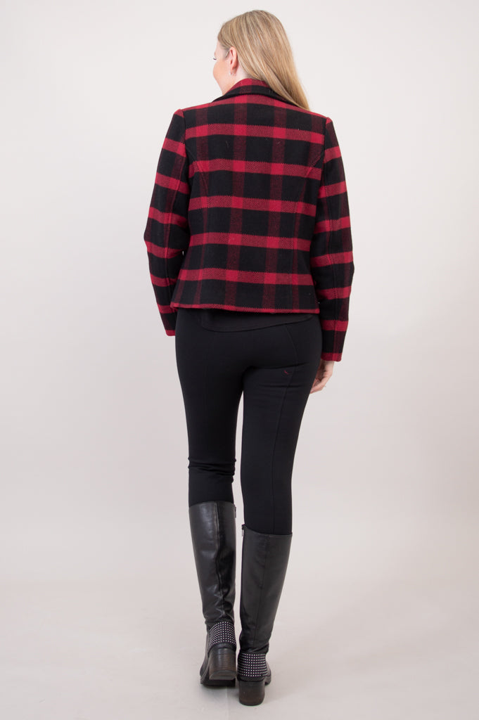 Ronnie Jacket, Buffalo Plaid, Boiled Wool - FInal Sale