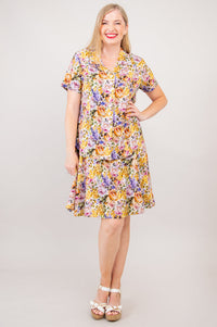Sara Dress, Elodie, Linen Bamboo- Final Sale