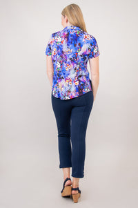 Samantha S/S Top, Vina, Linen Bamboo