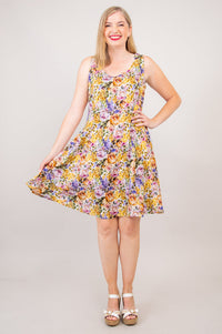 Sara Dress, Elodie, Linen Bamboo- Final Sale