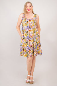 Sara Dress, Elodie, Linen Bamboo- Final Sale