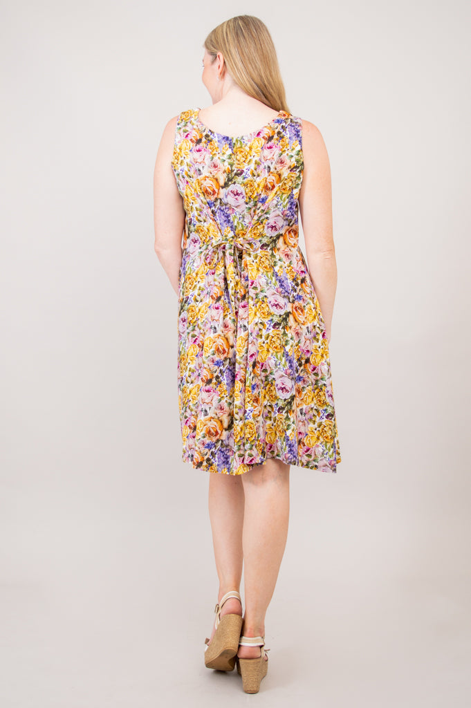 Sara Dress, Elodie, Linen Bamboo- Final Sale