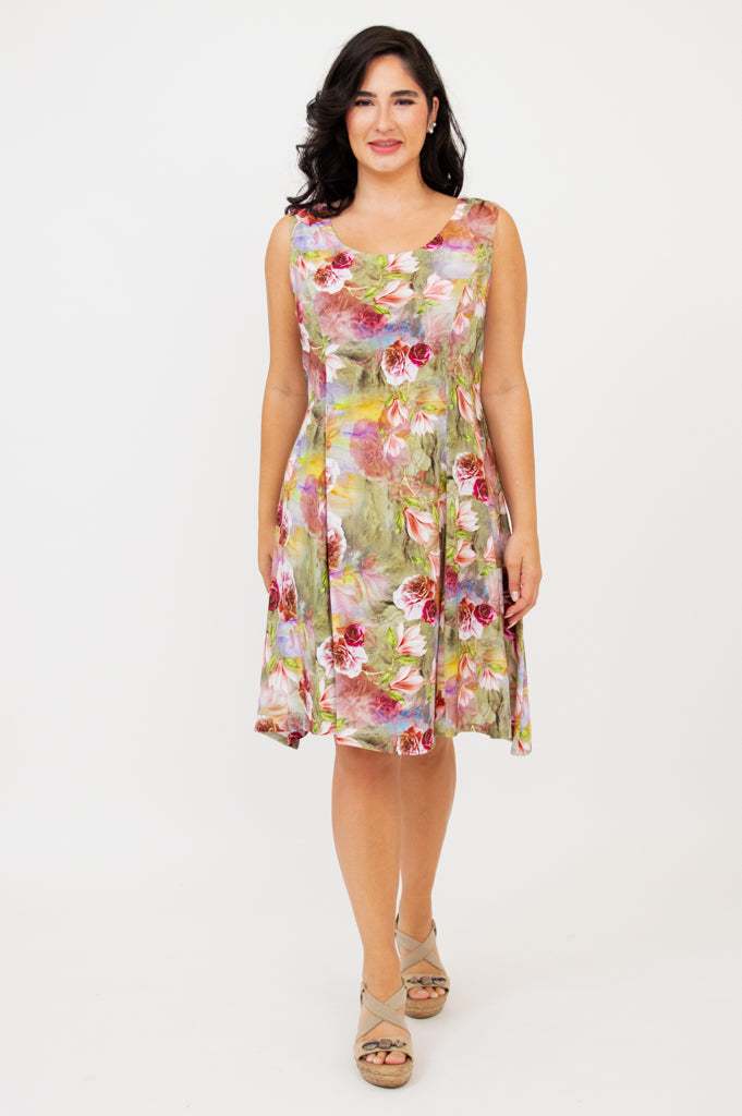 Sara Dress, Norwich, Linen Bamboo - Final Sale