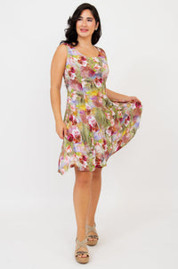 Sara Dress, Norwich, Linen Bamboo - Final Sale