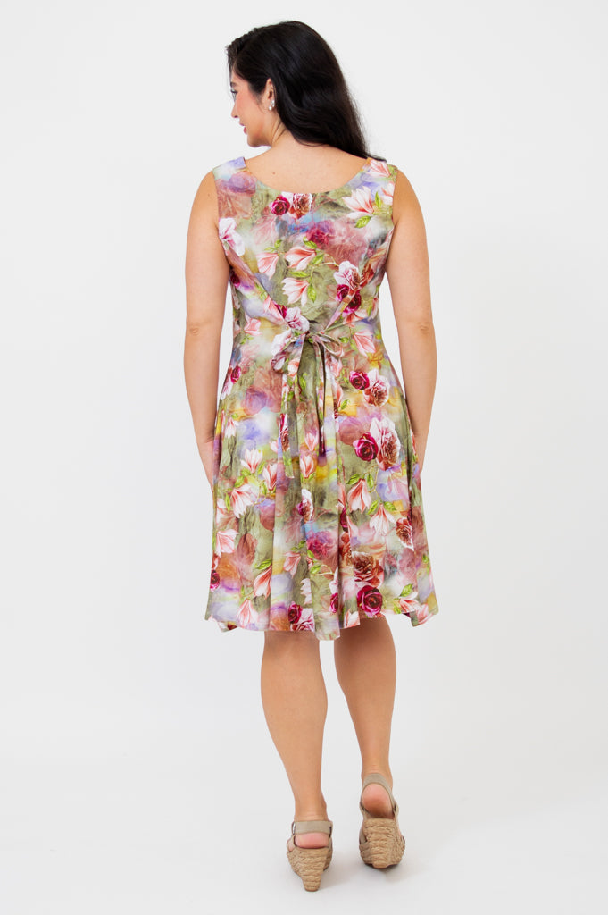 Sara Dress, Norwich, Linen Bamboo - Final Sale