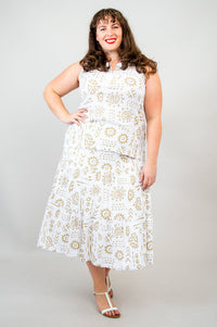 Scarlette Tank, Suna, Linen Bamboo - Final Sale