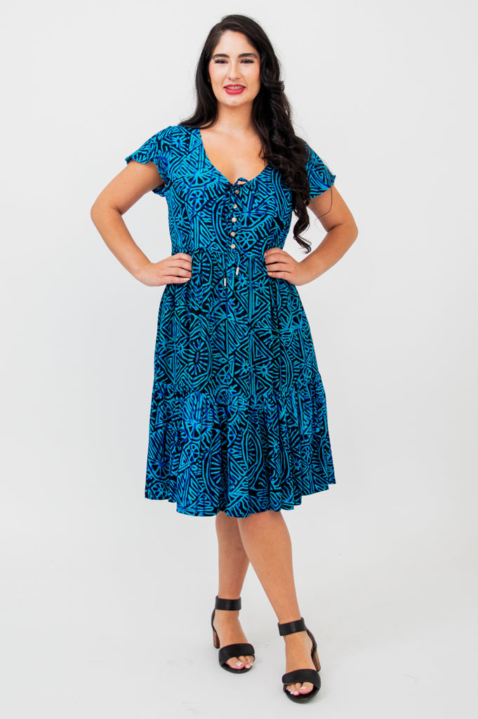 Sharpie Dress, Tanza- Final Sale