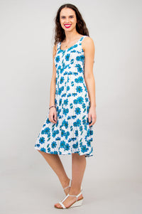 Shauna Dress, Aster, Linen Bamboo- Final Sale