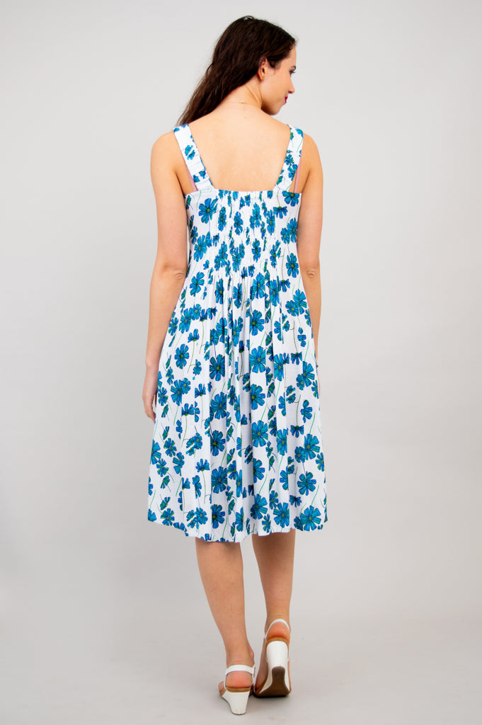 Shauna Dress, Aster, Linen Bamboo- Final Sale