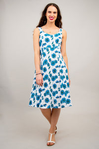 Shauna Dress, Aster, Linen Bamboo- Final Sale