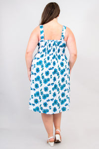 Shauna Dress, Aster, Linen Bamboo- Final Sale