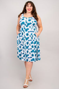 Shauna Dress, Aster, Linen Bamboo- Final Sale