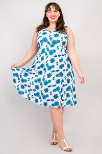 Shauna Dress, Aster, Linen Bamboo- Final Sale