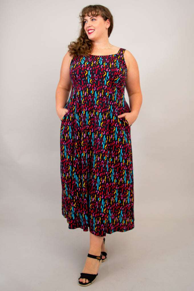 Shauna Maxi Dress, Conga, Linen Bamboo - Final Sale