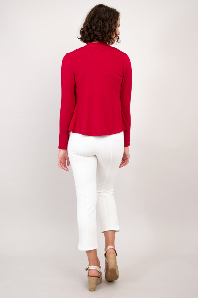 Sherry L/S Jacket, Lipstick, Bamboo- Final Sale