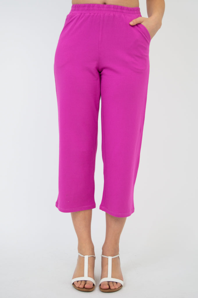 Sky Pant, Magenta, Cotton - Final Sale