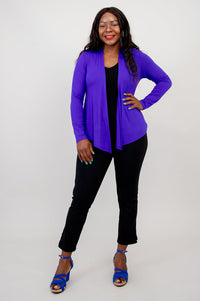 Snooky Jacket, Violet, Bamboo- Final Sale