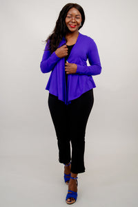 Snooky Jacket, Violet, Bamboo- Final Sale