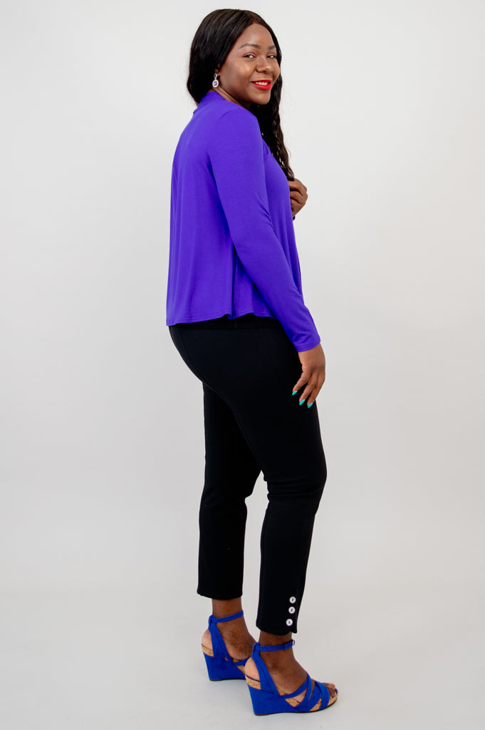 Snooky Jacket, Violet, Bamboo- Final Sale