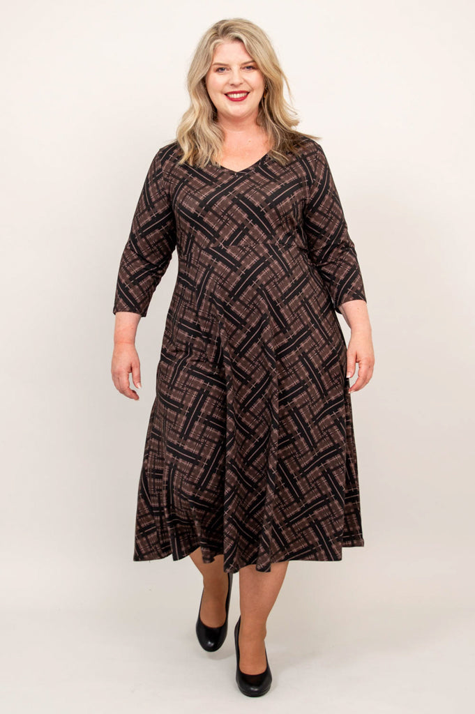 Soul Dress, Rich Plaid, Bamboo - Final Sale
