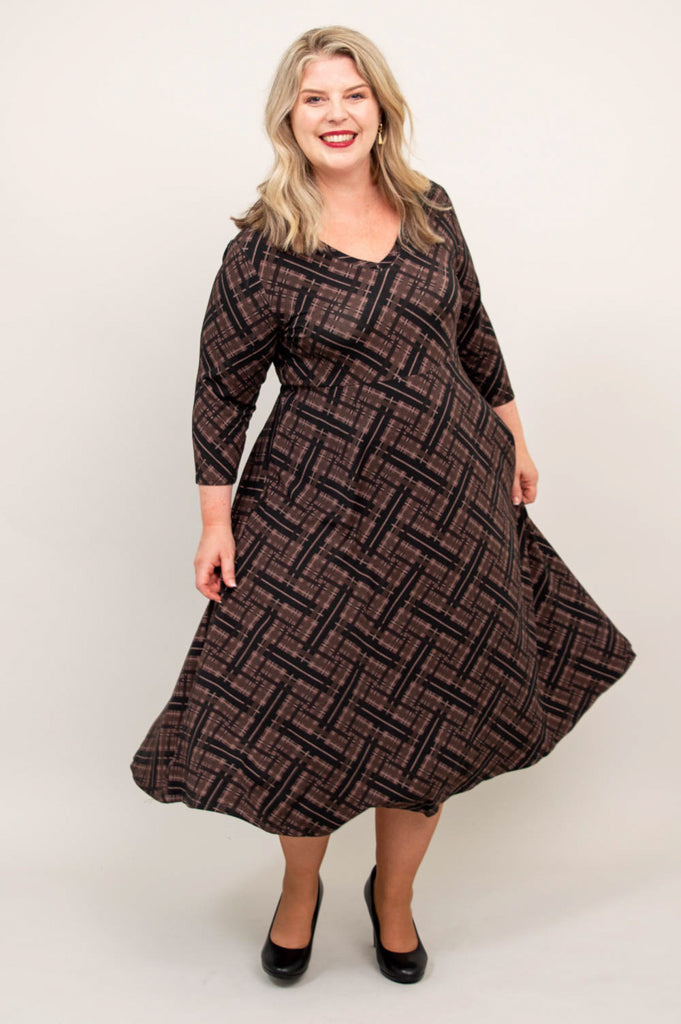 Soul Dress, Rich Plaid, Bamboo - Final Sale