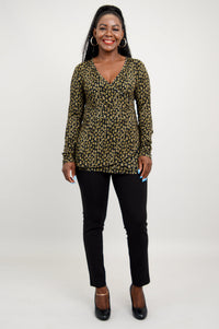 Suzanne L/S Top, Jungle, Bamboo - Final Sale