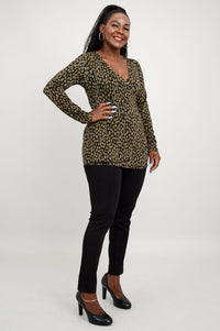 Suzanne L/S Top, Jungle, Bamboo - Final Sale