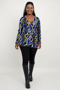 Suzanne L/S Top, Swiggle, Bamboo - Final Sale