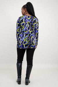 Suzanne L/S Top, Swiggle, Bamboo - Final Sale