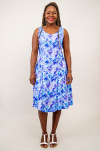 Sweet Sara Dress, Dotty, Linen Bamboo - Final Sale