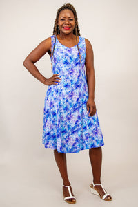 Sweet Sara Dress, Dotty, Linen Bamboo - Final Sale
