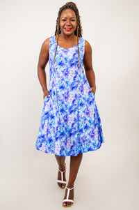 Sweet Sara Dress, Dotty, Linen Bamboo - Final Sale