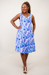 Sweet Sara Dress, Dotty, Linen Bamboo - Final Sale
