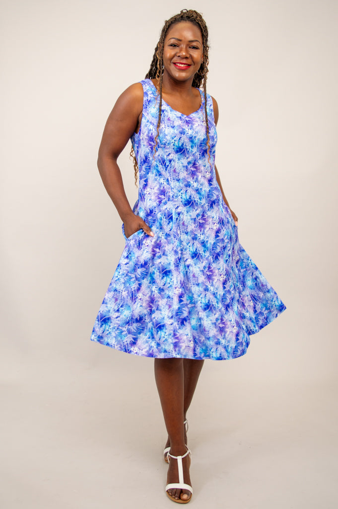 Sweet Sara Dress, Dotty, Linen Bamboo - Final Sale