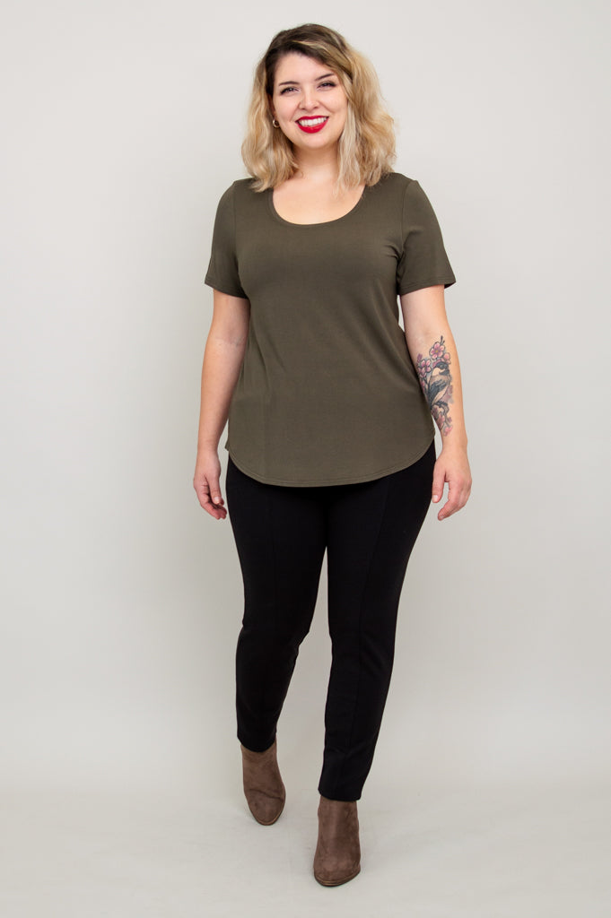 Tessa Tee, Khaki, Bamboo