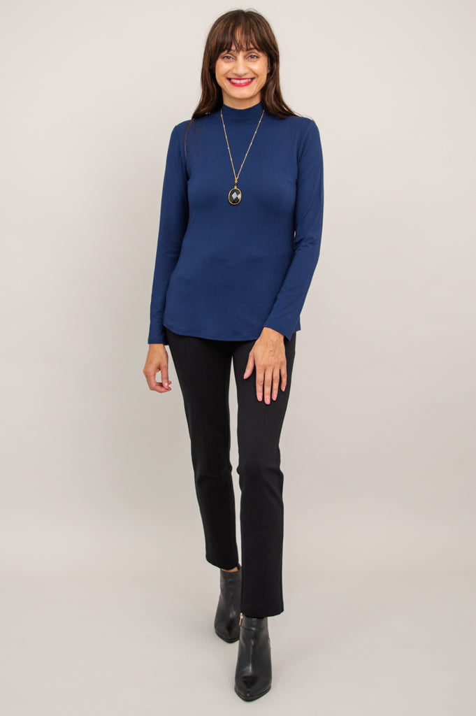 Tonya Top, Indigo, Bamboo